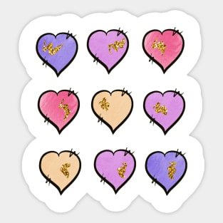 Hearts. Valentines day Sticker